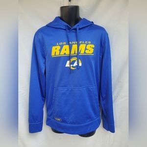 New Era Los Angeles Rams Hoodie Blue Yellow Men's Size Medium